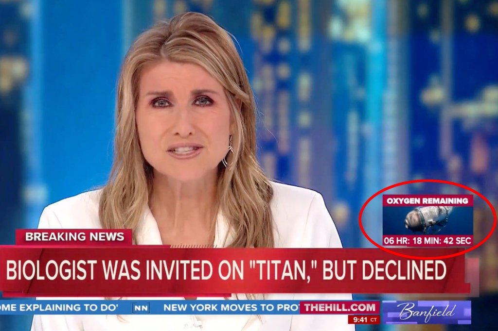 NewsNation slammed for missing Titan sub ‘oxygen remaining’ countdown clock