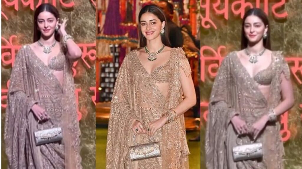 Ananya Panday's Celestial Glamour at Ambani Ganesh Chaturthi