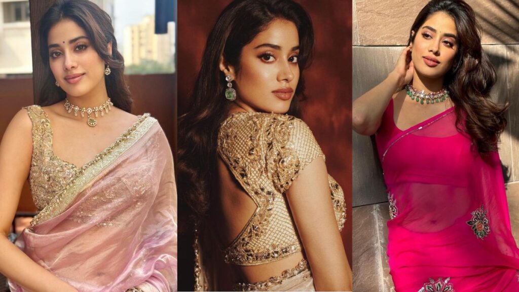 Saree Blouse Designs: Janhvi Kapoor's Festive Style Inspiration